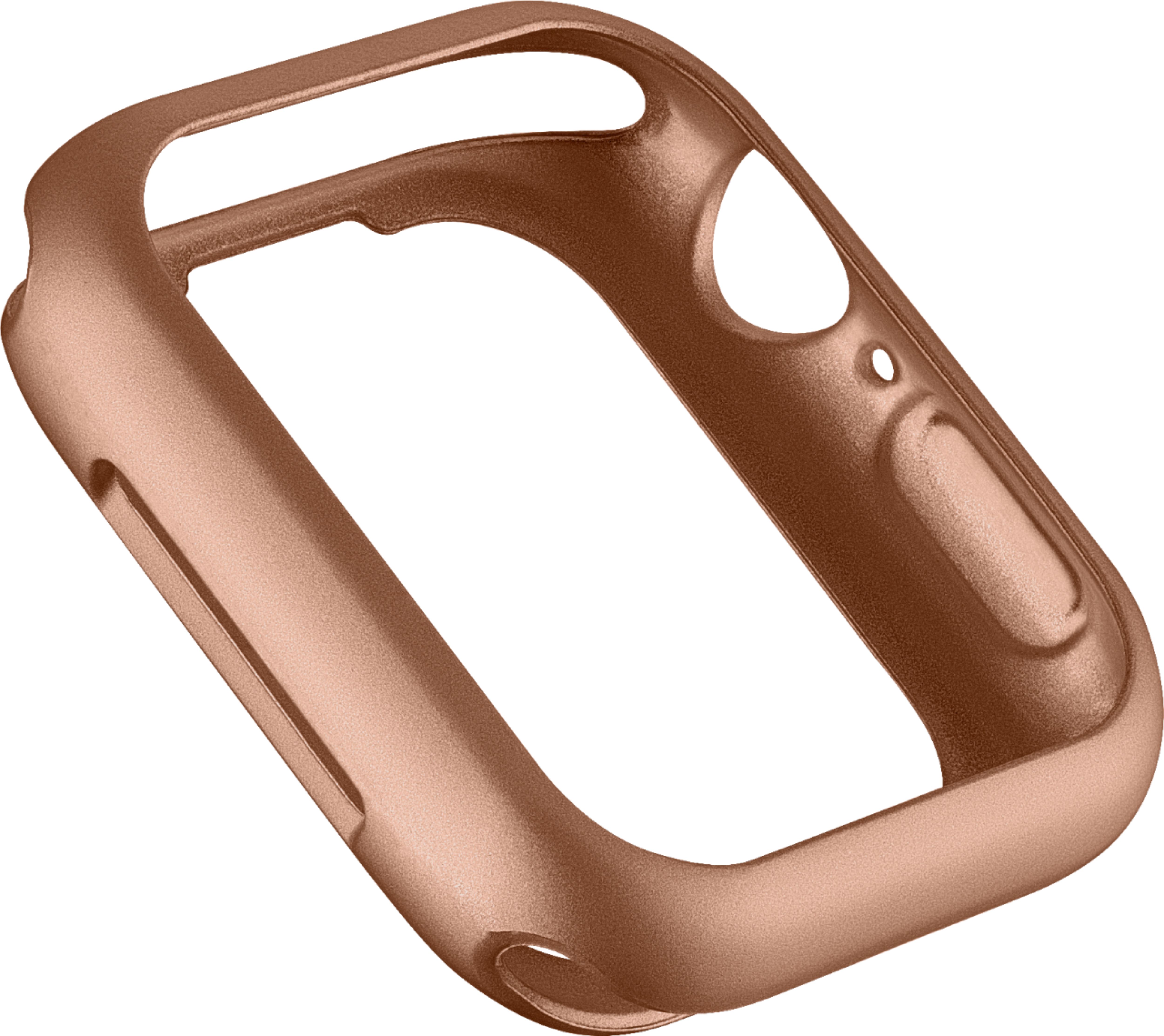 Angle View: Apple Watch Series 6 (GPS + Cellular) 44mm Gold Aluminum Case with Pink Sand Sport Band - Gold (Verizon)