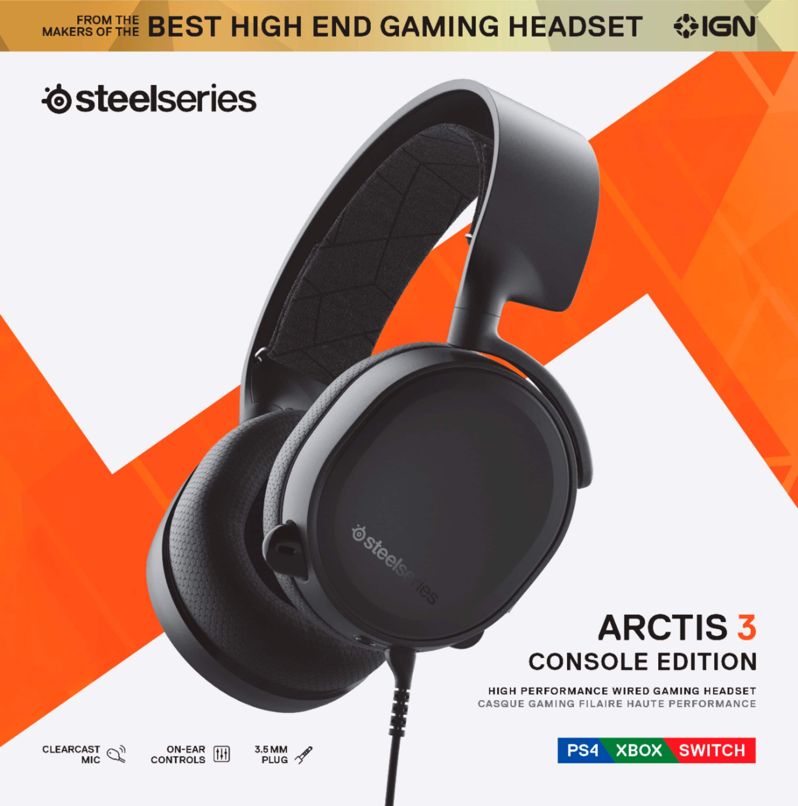 Alt View 15. SteelSeries - Arctis 3 Wired Gaming Headset for PS5 and PS4 - Black.