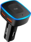 Front. Anker ROAV - Viva Pro Alexa Enabled 2-Port USB Vehicle Charger - Black.