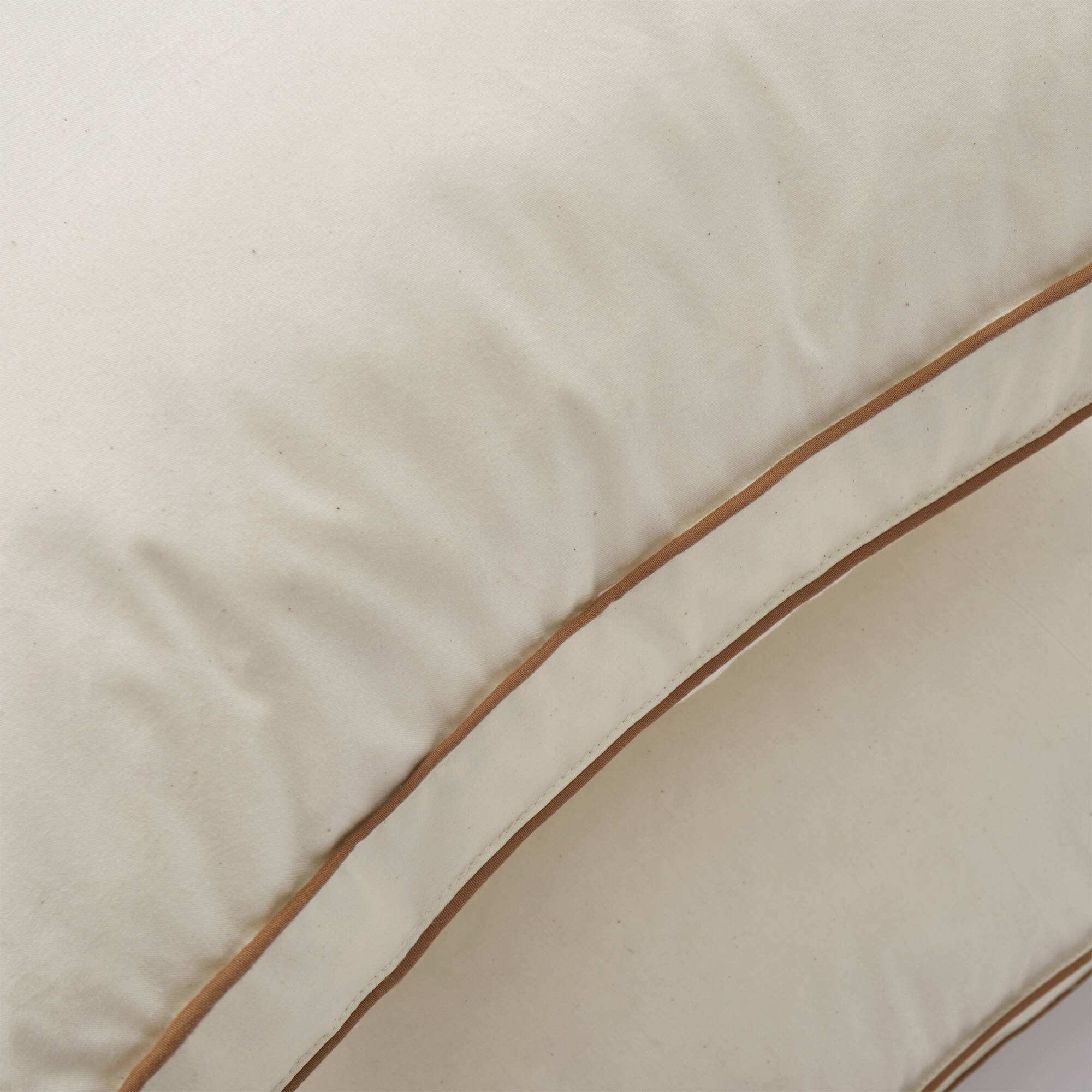 Alt View 1. Puredown - Puredown 300TC Organic Cotton Down Feather Bed Pillow Made in Japan, Gusseted, Queen - Gusseted.