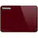 Front. Toshiba - Canvio 1TB External USB 3.0 Portable Hard Drive - Red.