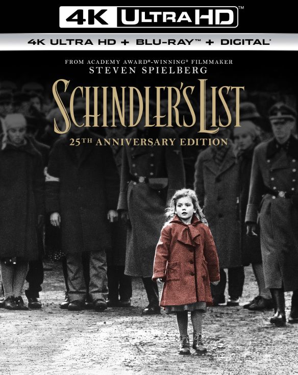 Schindler's List [25th Anniversary] [Includes Digital Copy] [4K Ultra HD Blu-ray/Blu-ray] [1993]