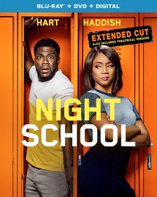 Front Standard. Night School [Includes Digital Copy] [Blu-ray/DVD] [2018].
