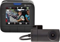 Front Zoom. Cobra - Drive HD Front and Rear Camera Dash Cam with iRadar - Black.