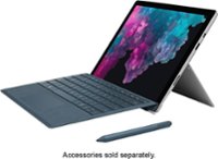 Left Zoom. Microsoft - Surface Pro 6 - 12.3" Touch-Screen - Intel Core i7 - 16GB Memory - 512GB Solid State Drive - Platinum.