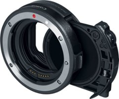 Canon - EF-EOS R5, EOS R6, EOS R and EOS RP Drop-In Filter Lens Mount Adapter with Drop-In Variable ND Filter A - Angle_Zoom