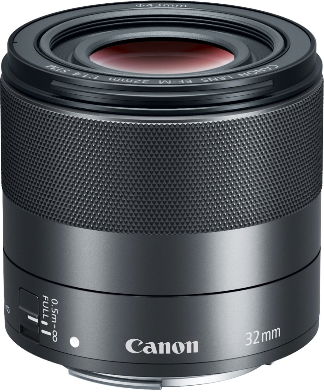 Back View: Canon - EF-M 55-200mm f/4.5-6.3 IS STM Telephoto Zoom Lens for EOS M Series Cameras - Silver
