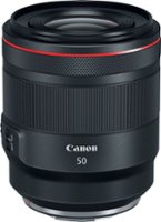 Canon - RF 50mm F1.2 L USM Standard Prime Lens for EOS R Cameras - Black - Front_Zoom