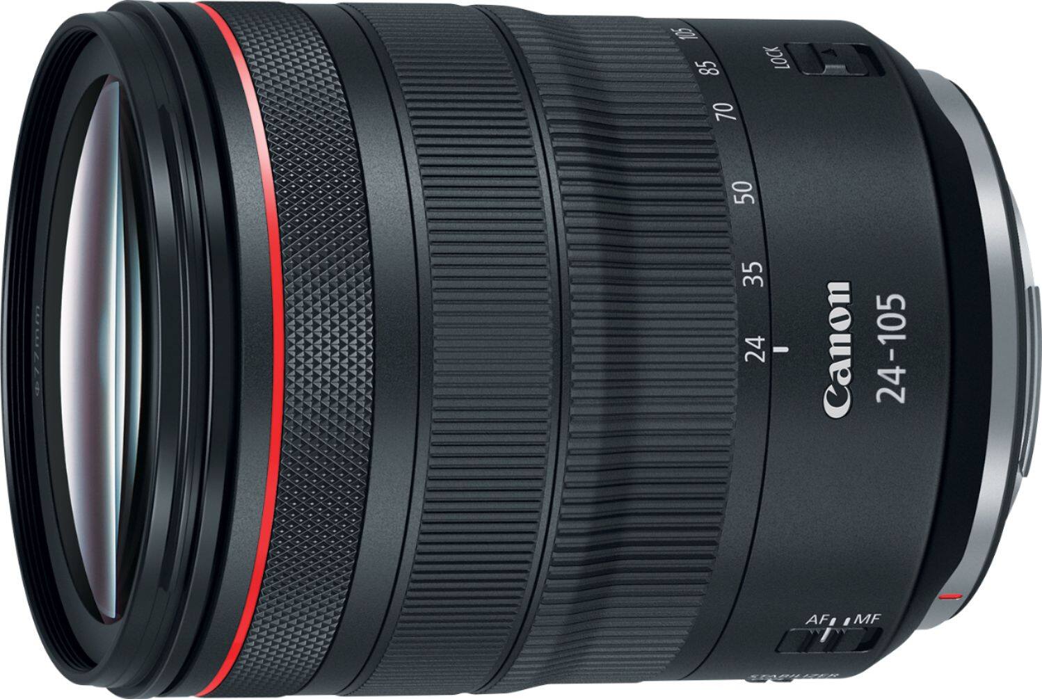 Angle. Canon - RF24-105mm F4 L IS USM Standard Zoom for EOS R-Series Cameras - Black.