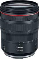 Canon - RF24-105mm F4 L IS USM Standard Zoom for EOS R-Series Cameras - Black - Front_Zoom