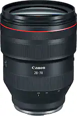 Front. Canon - RF28-70mm F2 L USM Standard Zoom for EOS R-Series Cameras - Black.