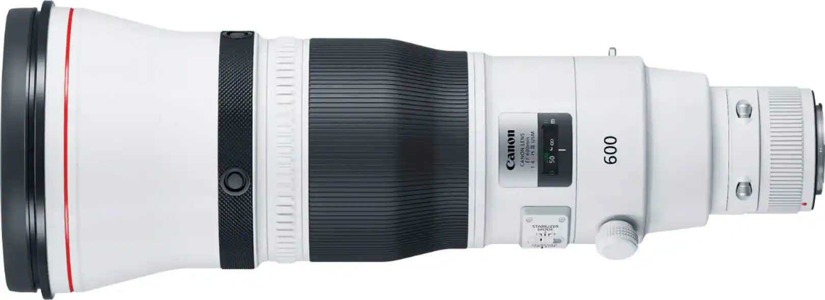 Left. Canon - EF 600mm f/4L IS III USM Super Telephoto Prime Lens for Canon DSLRs.