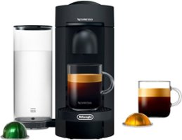 Nespresso Vertuo Plus Coffee and Espresso Maker by De'Longhi, Matte Black - Matte Black - Front_Zoom