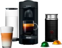 De'Longhi - Nespresso Vertuo Plus Deluxe Coffee and Espresso Maker with Aeroccino Milk Frother - Matte Black - Front_Zoom