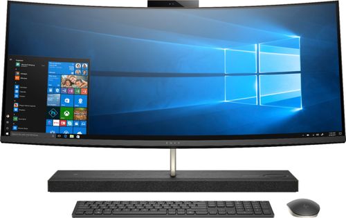 Rent to own HP - ENVY Curved 34" All-In-One - Intel Core i7 - 16GB Memory - 1TB Hard Drive + 256GB Solid State Drive - Ash Silver