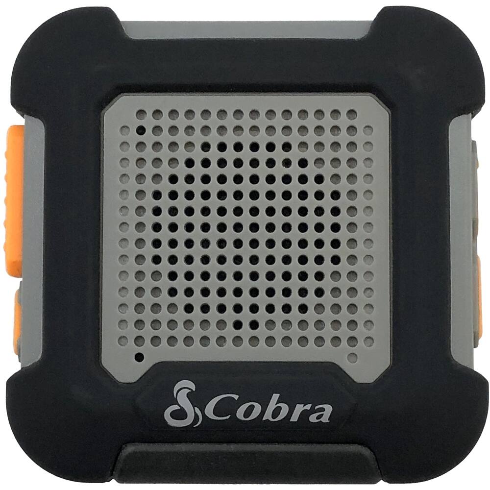 Angle. Cobra - 12-Mile, 22-Channel 2-Way Radios (Pair) - Gray/Black.