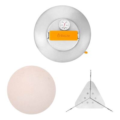 BioLite - PizzaDome Pizza Stone & Dome for BioLite BaseCamp - Silver/Yellow
