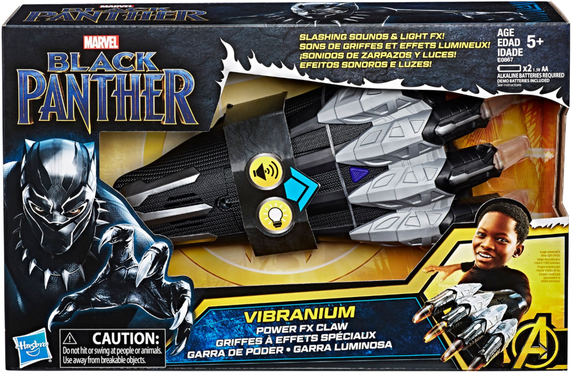Hasbro E0867 Marvel Black Panther Vibranium Power FX Claw for sale online 