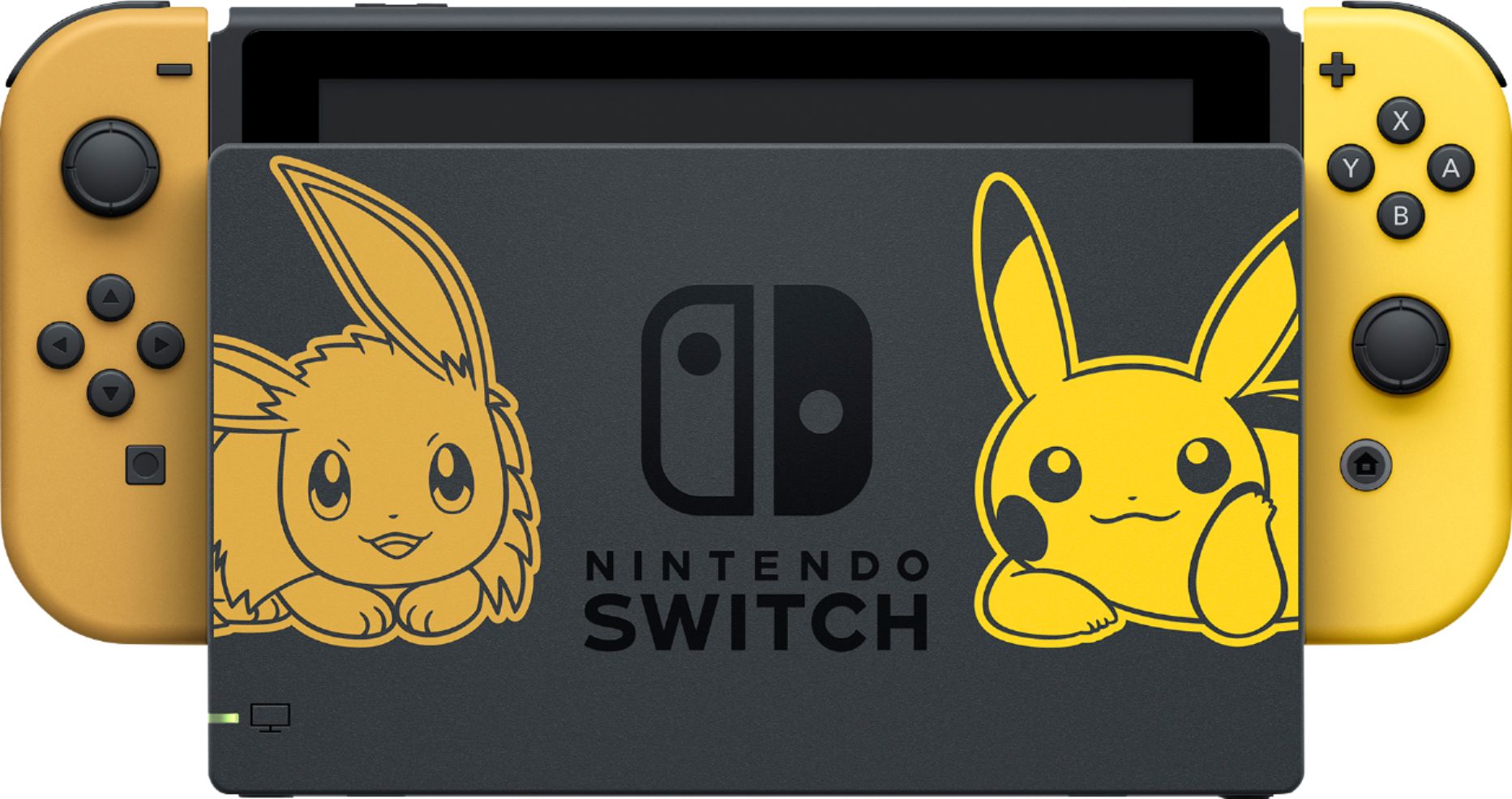 Nintendo Switch Pikachu Eevee Edition With Pokémon Lets Go Pikachu Poké Ball Plus Gray