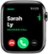 Alt View Zoom 12. Apple Watch Series 5 (GPS + Cellular) 44mm Stainless Steel Case with Black Sport Band (Verizon).