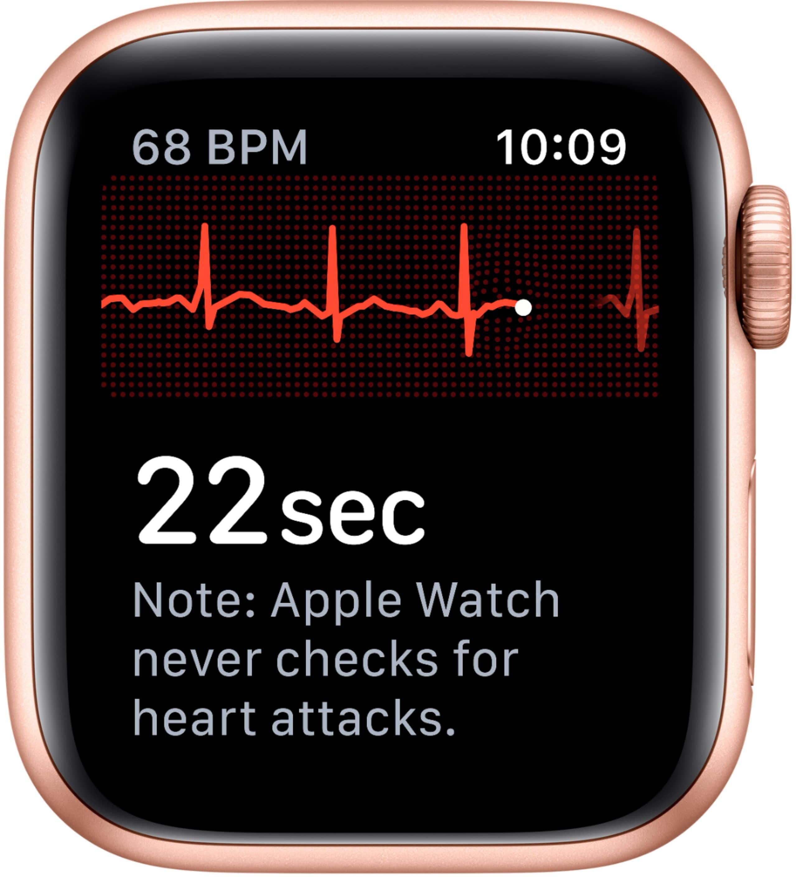 Alt View 14. Apple - Apple Watch Series 5 (GPS + Cellular) 40mm Aluminum Case with Pink Sand Sport Band.