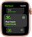 Alt View 12. Apple - Apple Watch SE (1st Generation, GPS + Cellular) 44mm Aluminum Case with Plum Sport Loop - Gold.