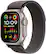 Front. Apple - Apple Watch Ultra 2 (GPS + Cellular) 49mm Titanium Case with Blue/Black Trail Loop with Blood Oxygen - M/L - Titanium.