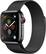 Left. Apple - Apple Watch Series 4 (GPS + Cellular) 40mm Space Black Stainless Steel Case with Space Black Milanese Loop - Space Black Stainless Steel.