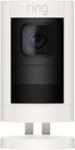 Front Zoom. Ring - Stick Up Indoor/Outdoor Wire free Security Camera - White 2nd Gen.
