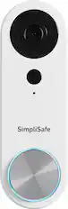Front. SimpliSafe - Video Doorbell Pro - Wired - White.