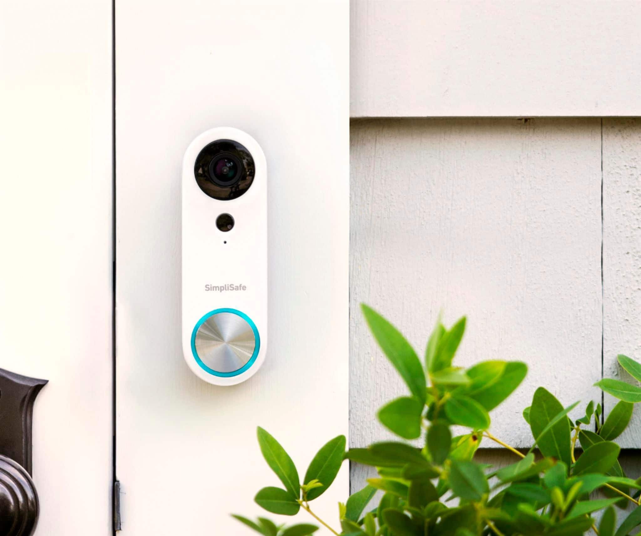 Alt View 11. SimpliSafe - Video Doorbell Pro - Wired - White.