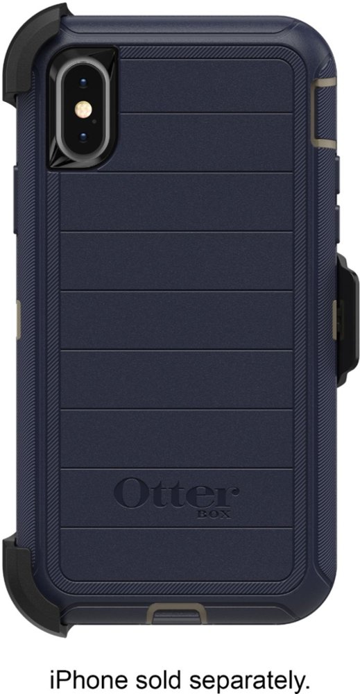 defender series pro case for apple iphone xs - blue