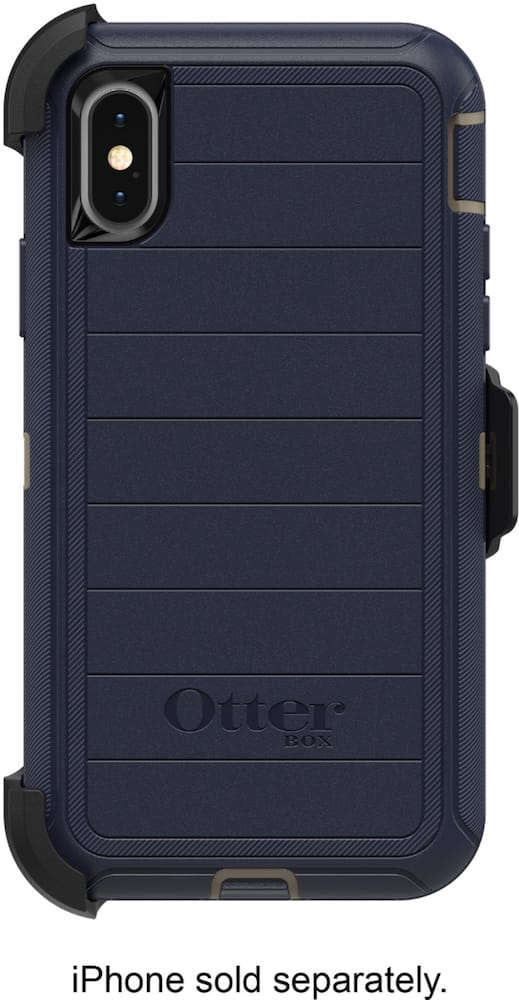 defender series pro case for apple iphone xs - blue defender series pro case for apple iphone xs - blue