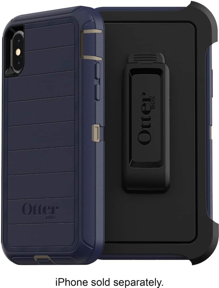defender series pro case for apple iphone xs - blue defender series pro case for apple iphone xs - blue