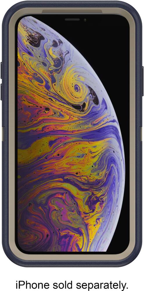 defender series pro case for apple iphone xs - blue defender series pro case for apple iphone xs - blue