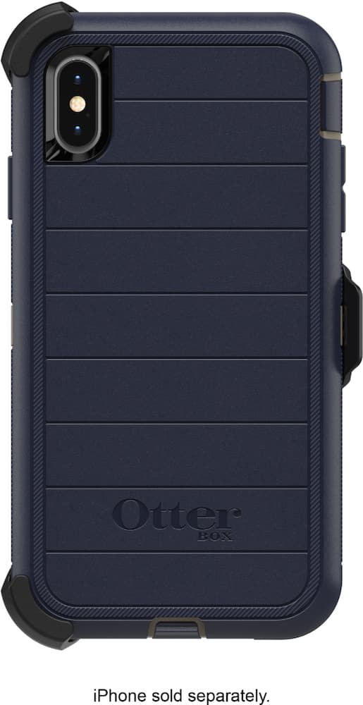 defender series pro case for apple iphone xs max - blue defender series pro case for apple iphone xs max - blue