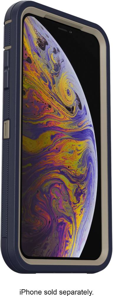 defender series pro case for apple iphone xs max - blue defender series pro case for apple iphone xs max - blue