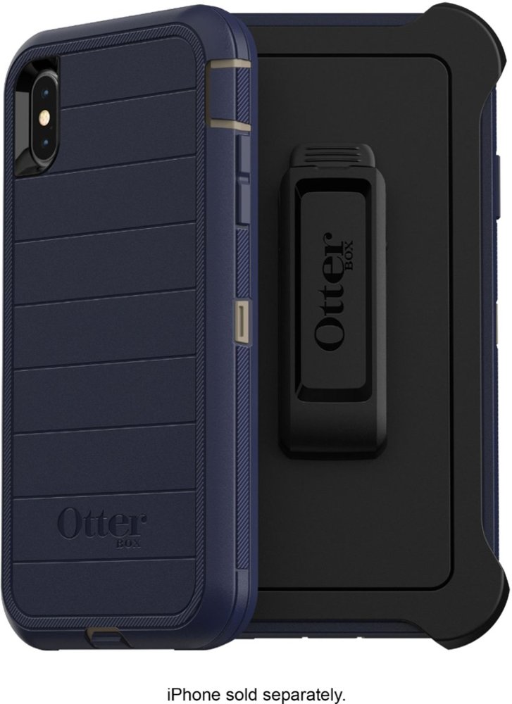 defender series pro case for apple iphone xs max - blue