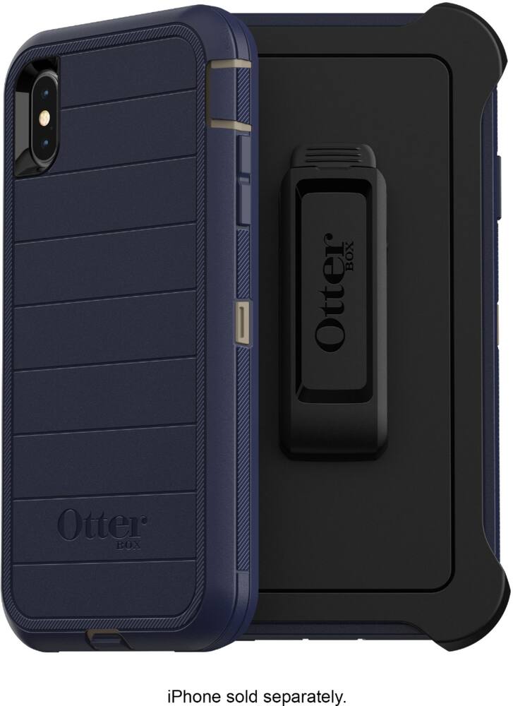 defender series pro case for apple iphone xs max - blue defender series pro case for apple iphone xs max - blue