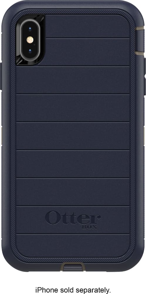 defender series pro case for apple iphone xs max - blue defender series pro case for apple iphone xs max - blue