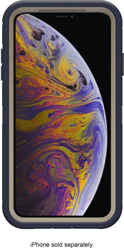 defender series pro case for apple iphone xs max - blue defender series pro case for apple iphone xs max - blue