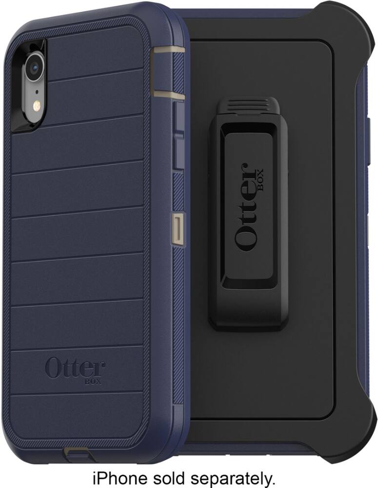 defender series pro case for apple iphone xr - blue defender series pro case for apple iphone xr - blue