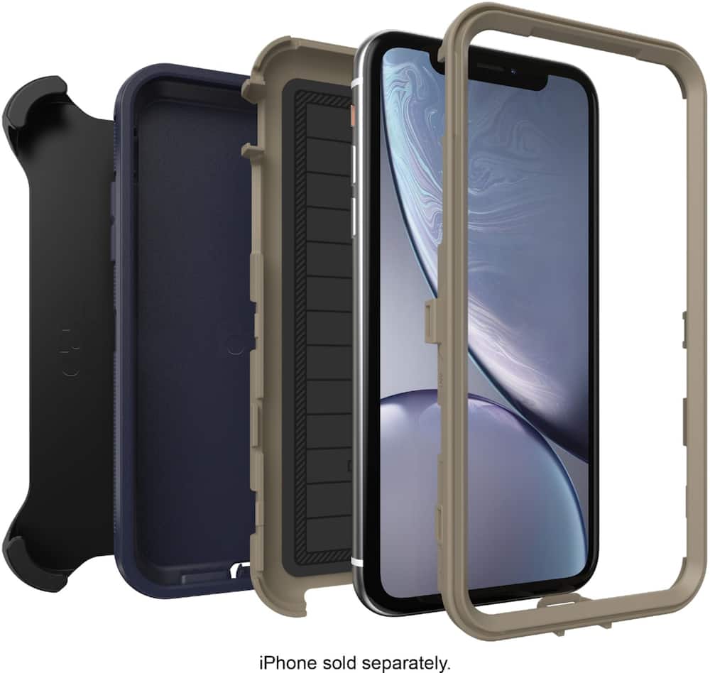 defender series pro case for apple iphone xr - blue defender series pro case for apple iphone xr - blue