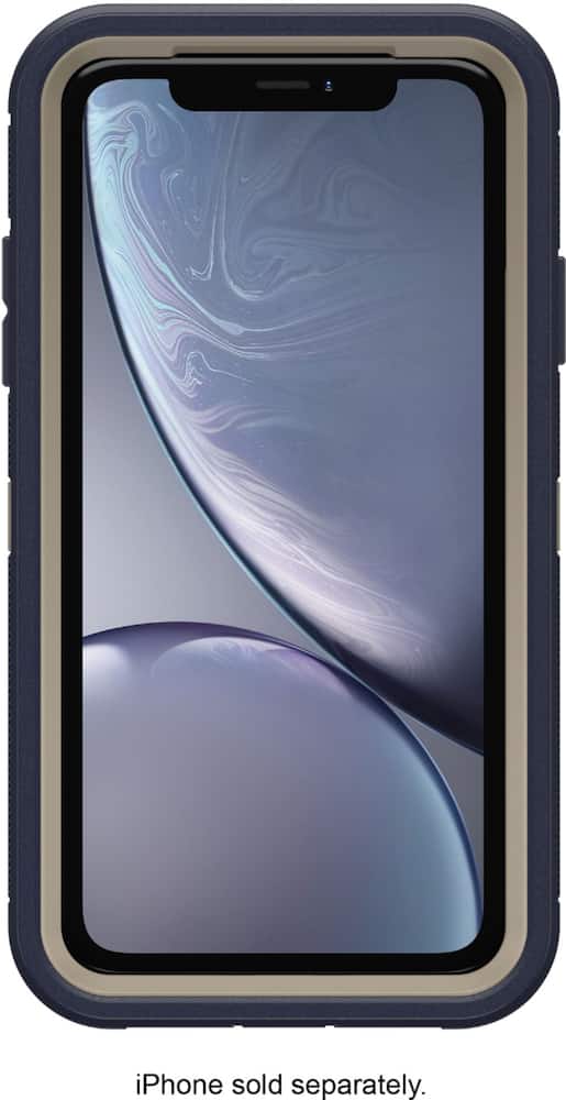 defender series pro case for apple iphone xr - blue defender series pro case for apple iphone xr - blue