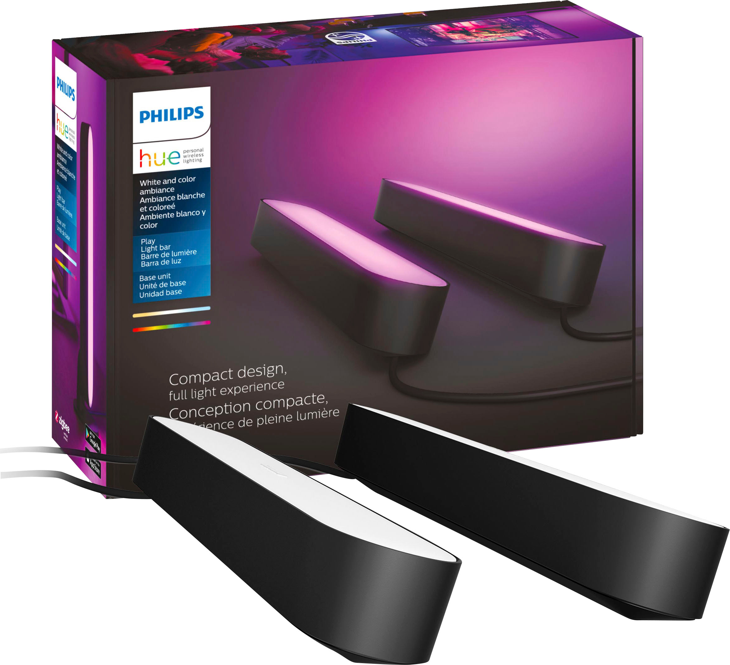 Philips Hue Play LED Bar Light (2-Pack) White and Color Ambiance - Best Buy