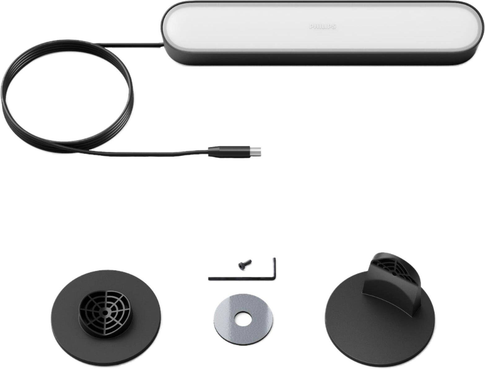 Left. Philips - Hue Play Smart LED Bar Light Extension - White and Color Ambiance.