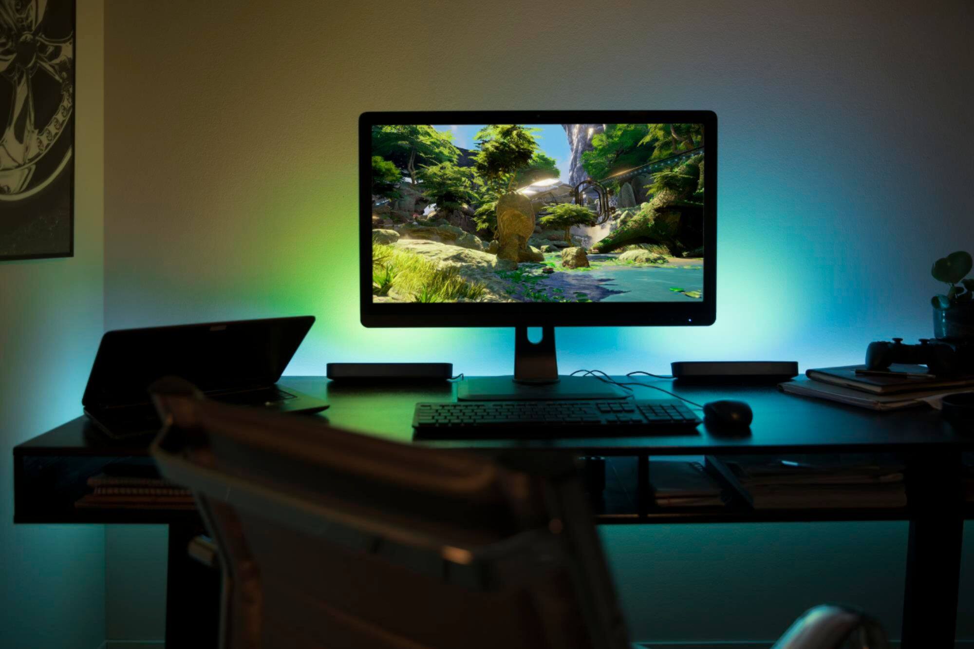 Alt View 17. Philips - Hue Play Smart LED Bar Light Extension - White and Color Ambiance.