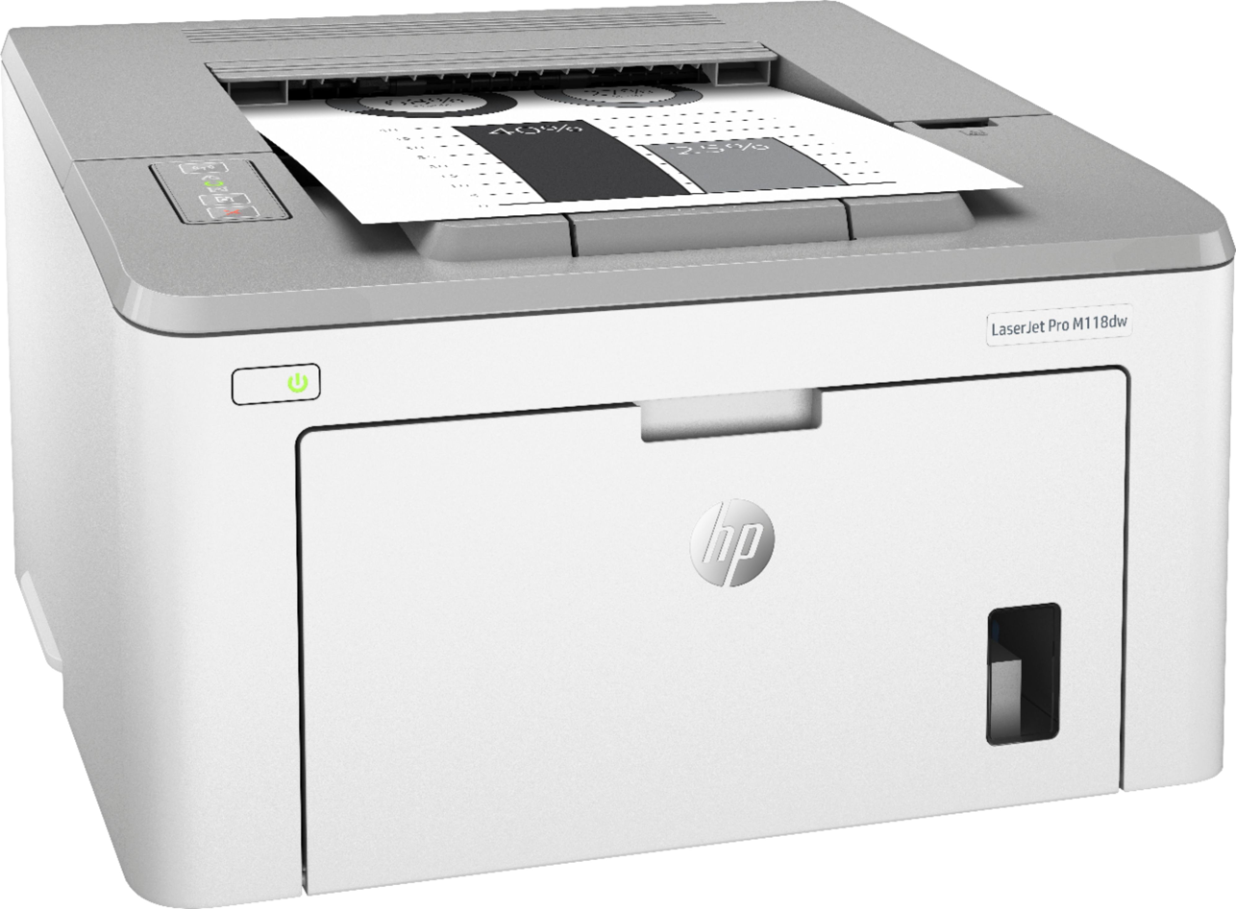Off-White And Gray HP LaserJet Pro M118DW Wireless Black-and-White Printer