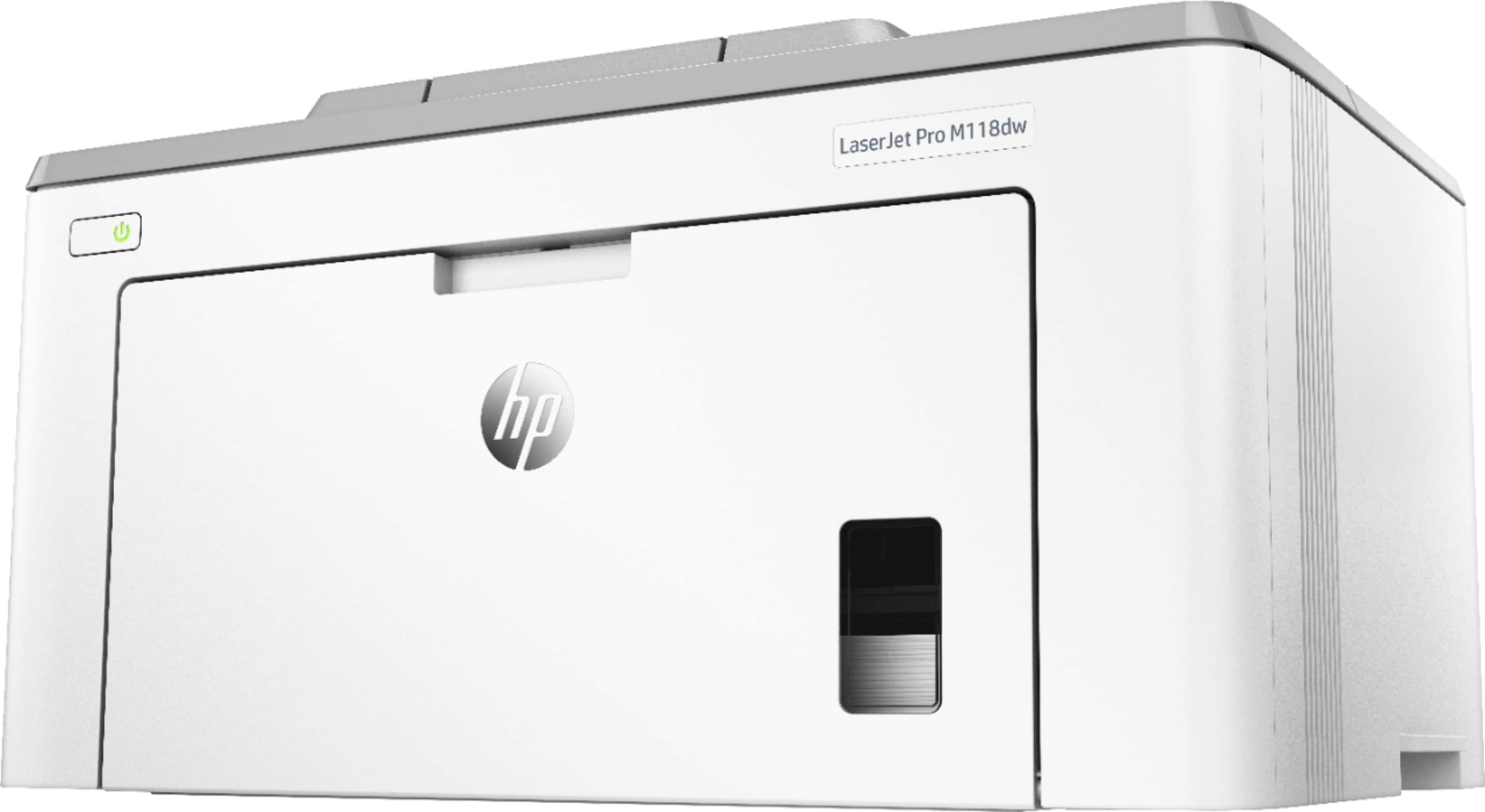 Alt View 11. HP - LaserJet Pro M118DW Wireless Black-and-White Laser Printer - Off-White And Gray.