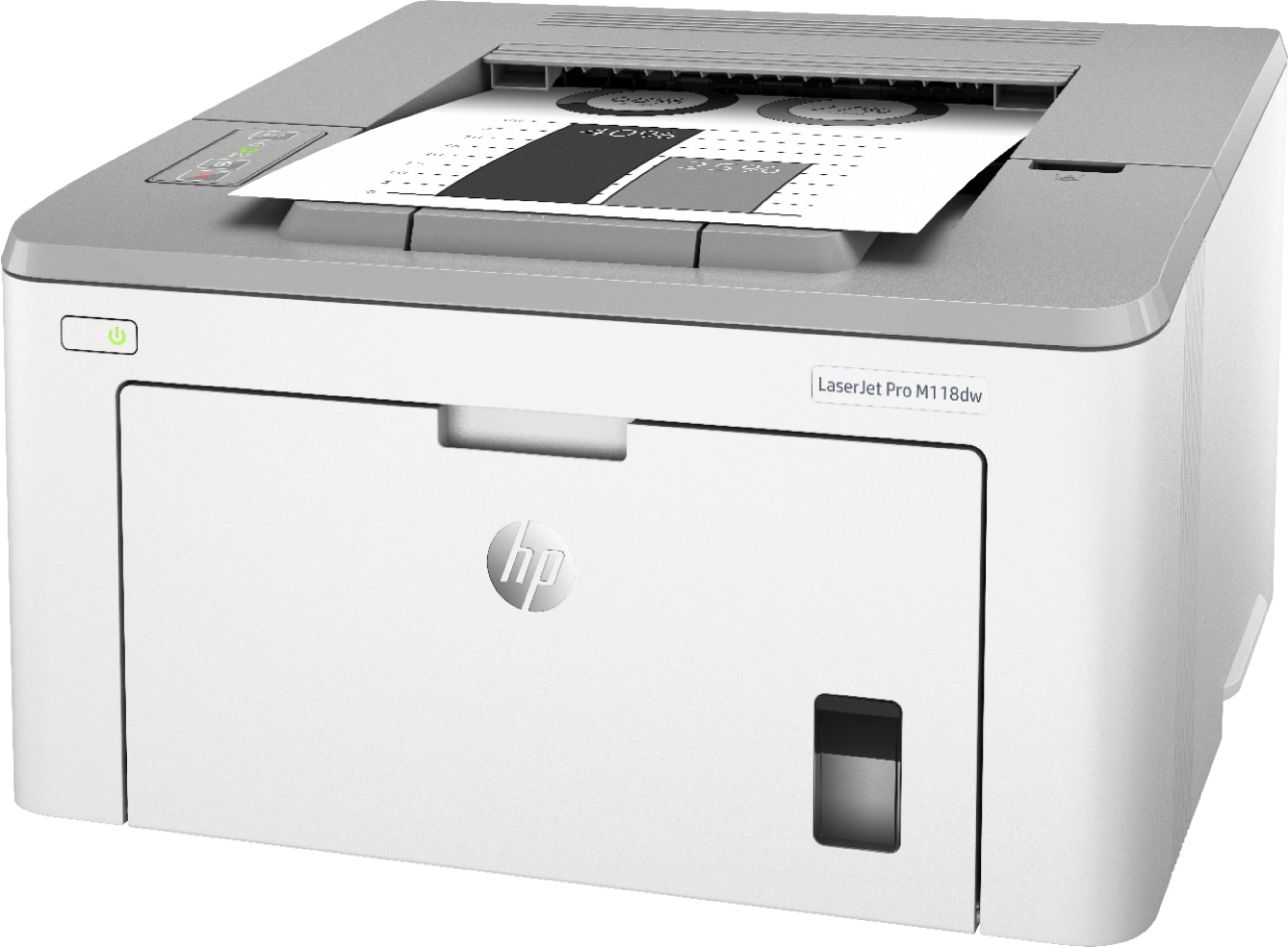 Best Buy: HP LaserJet Pro M118DW Wireless Black-and-White Laser Printer Off-White Gray M118DW